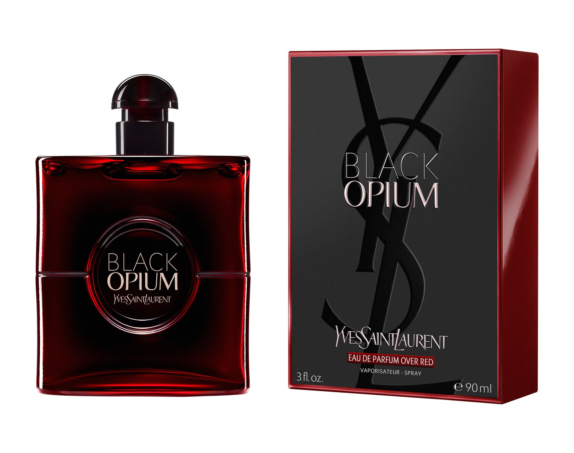 BLACK OPIUM EAU DE PARFUM OVER RED
